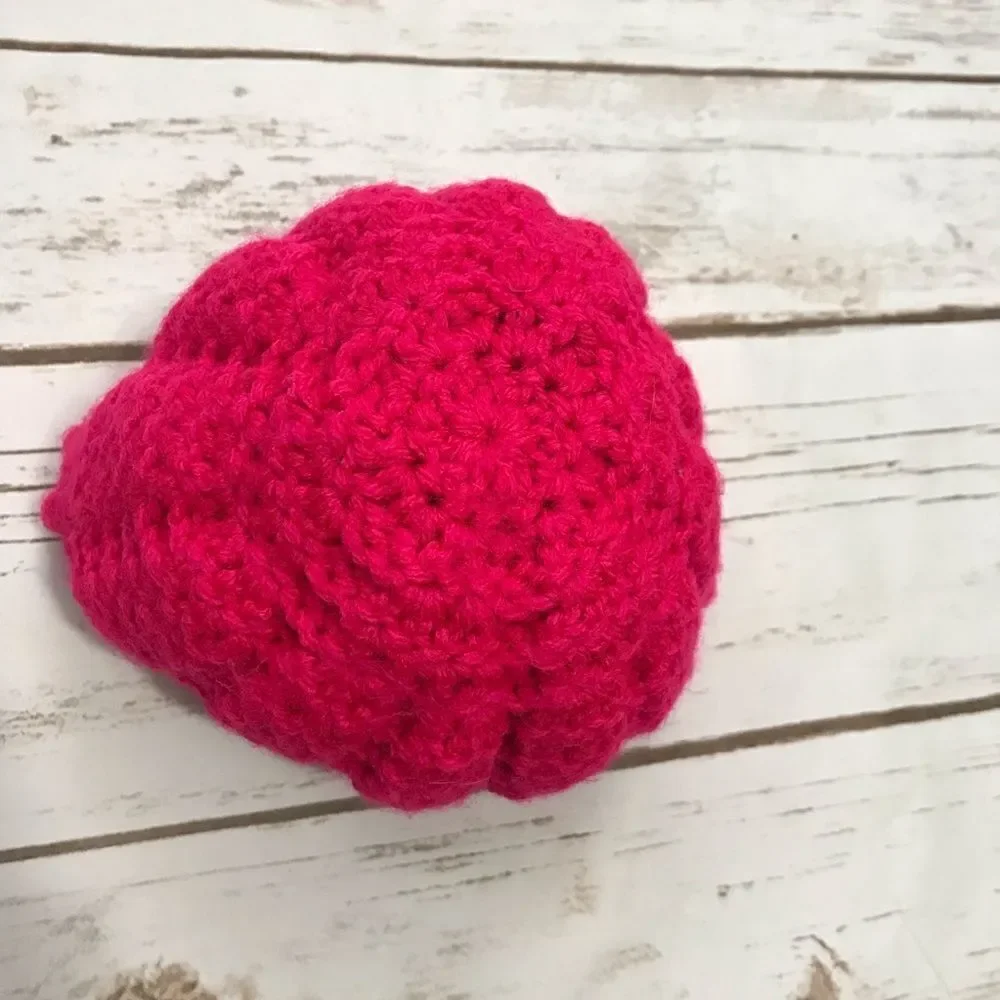 D Hand Crocheted‎ Little Girl Hat Winter Snow Warm